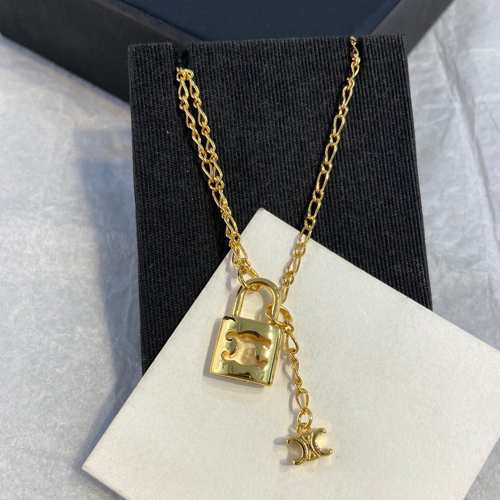 Celine Triumphal Arch Pendant Necklace