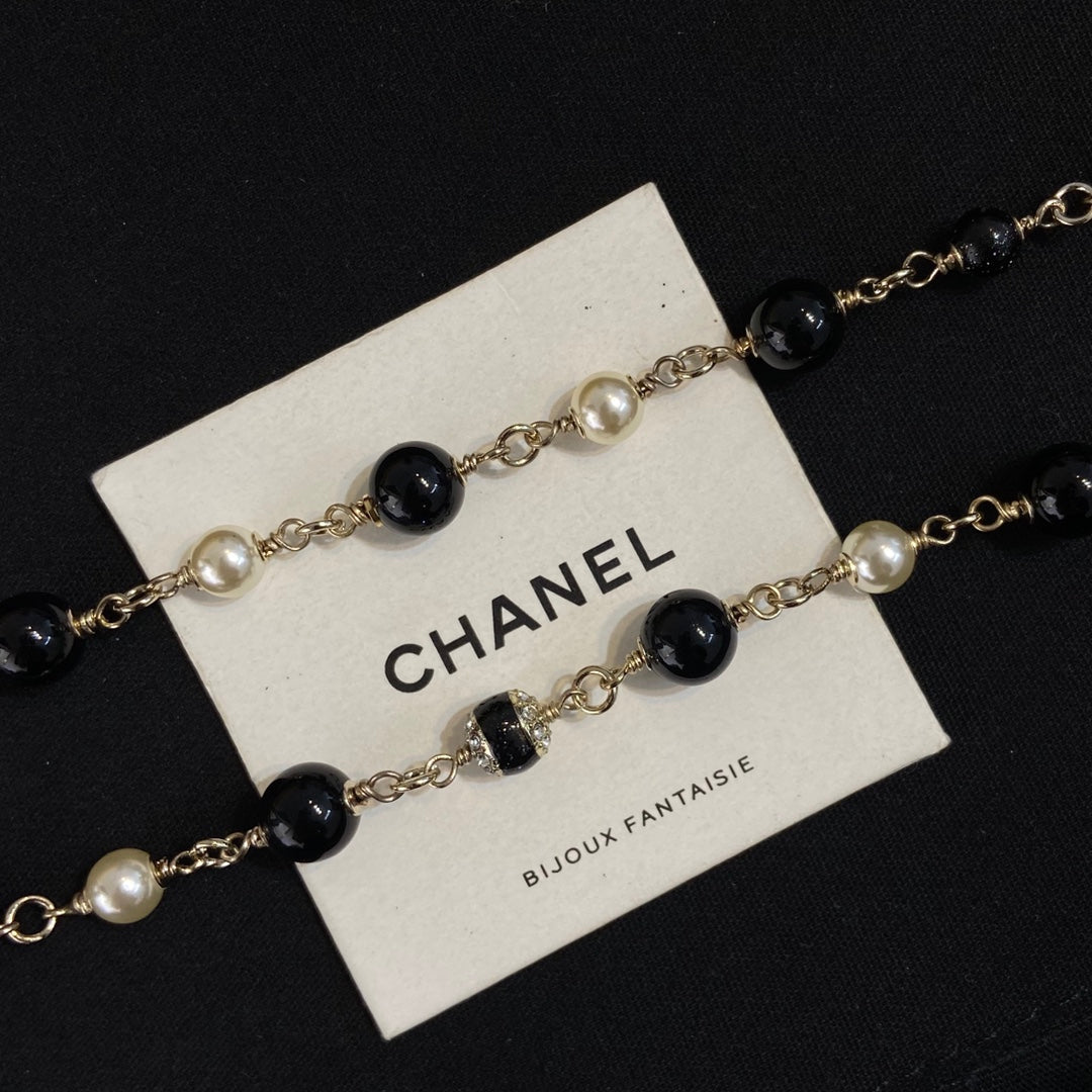 Chanel Black Flower Waist Band