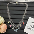 Chanel Letter Necklace Bracelet