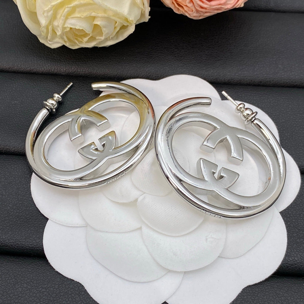 Gucci Silver Hoop Earrings