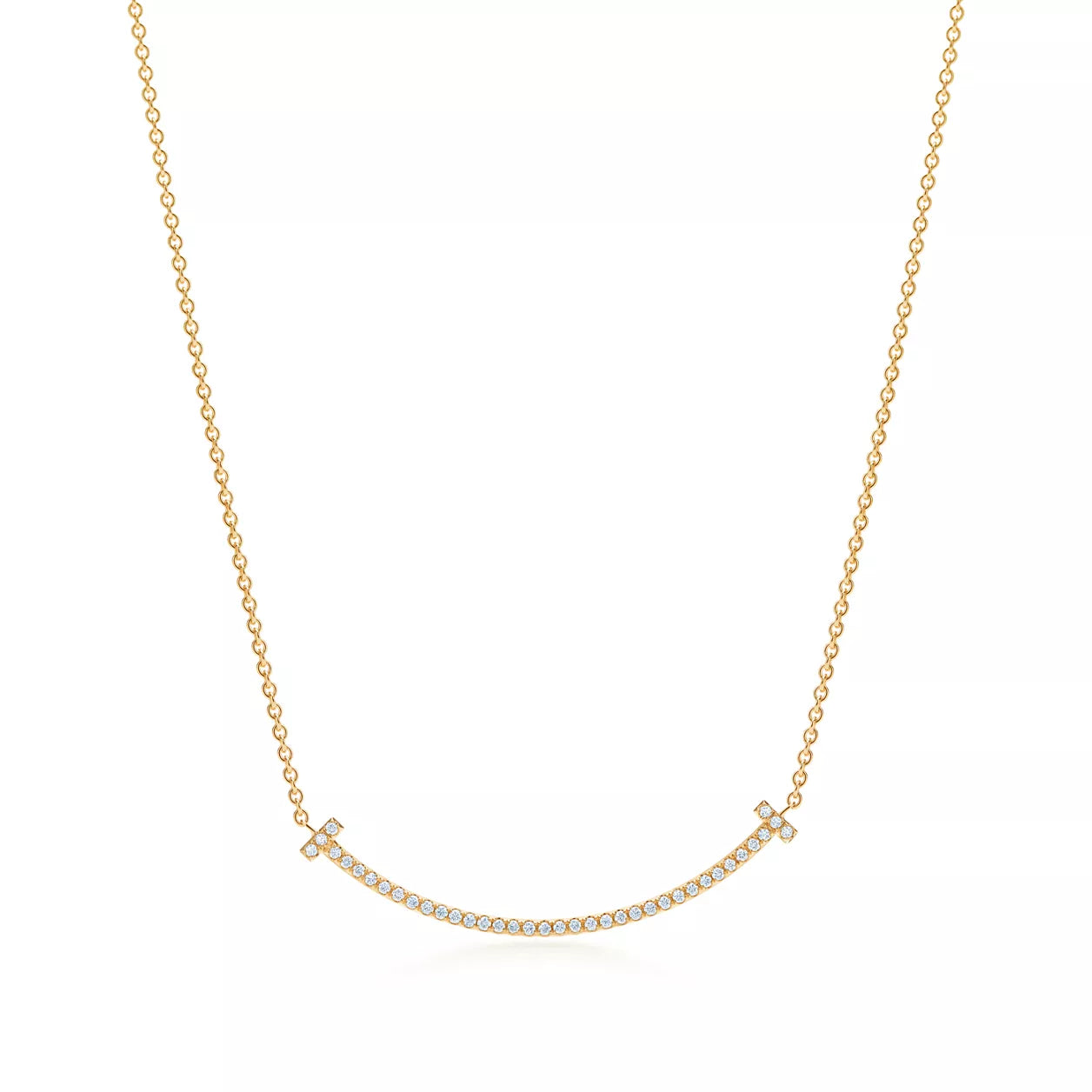 Tiffany T Smile Pendant with Diamonds