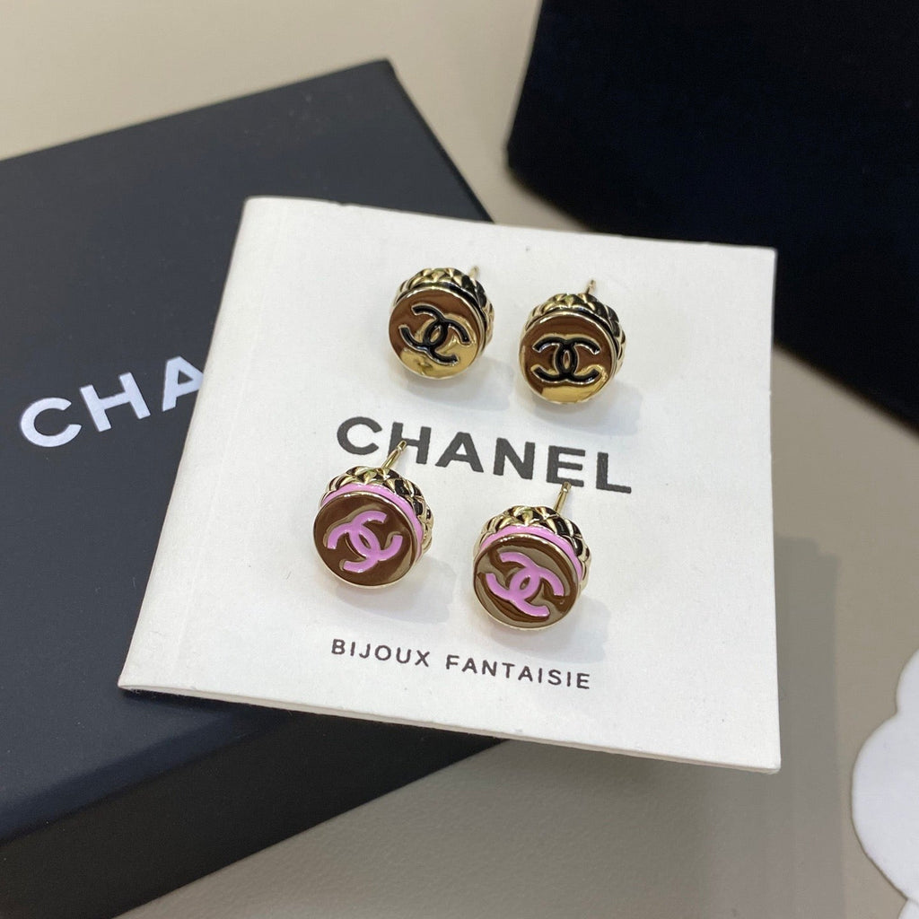 Chanel Button Stud