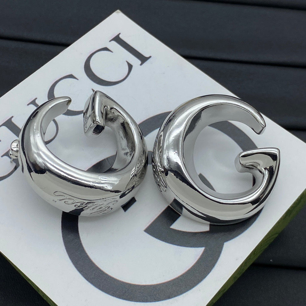 Gucci G Shape Hoop Earrings