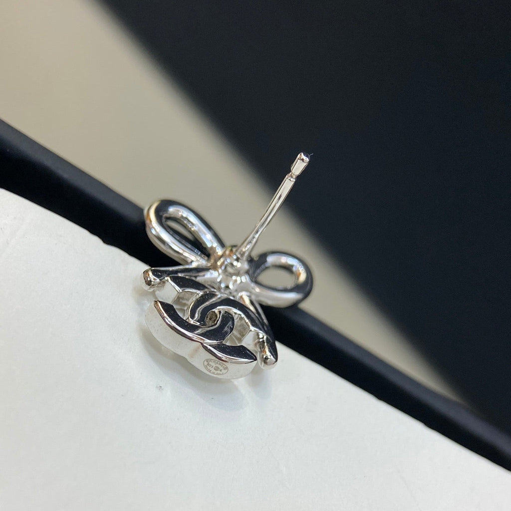 Chanel Bowknot Diamond Earrings