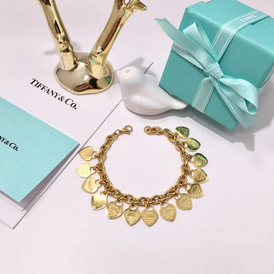 Tiffany Multi-heart Tag Bracelet