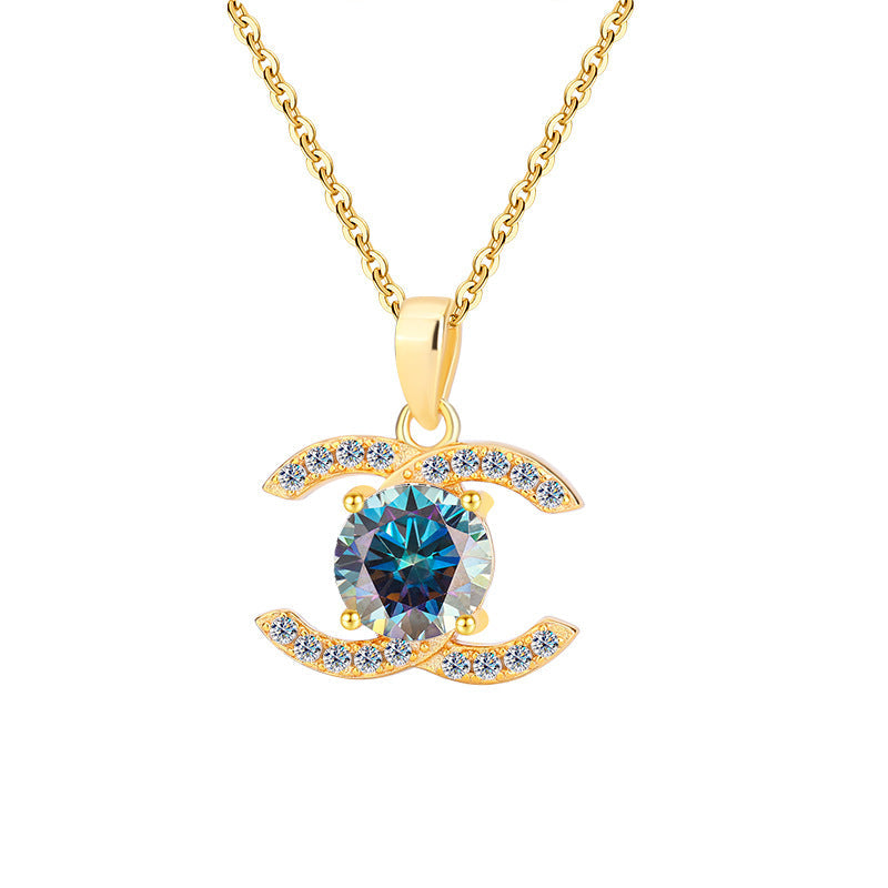 Chanel Colored Moissanite Necklace