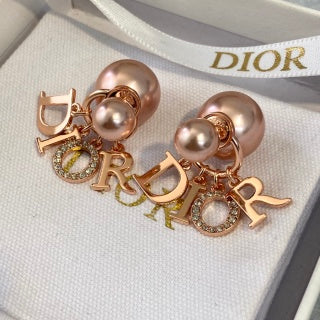 Dior Pink Pearl Earrings