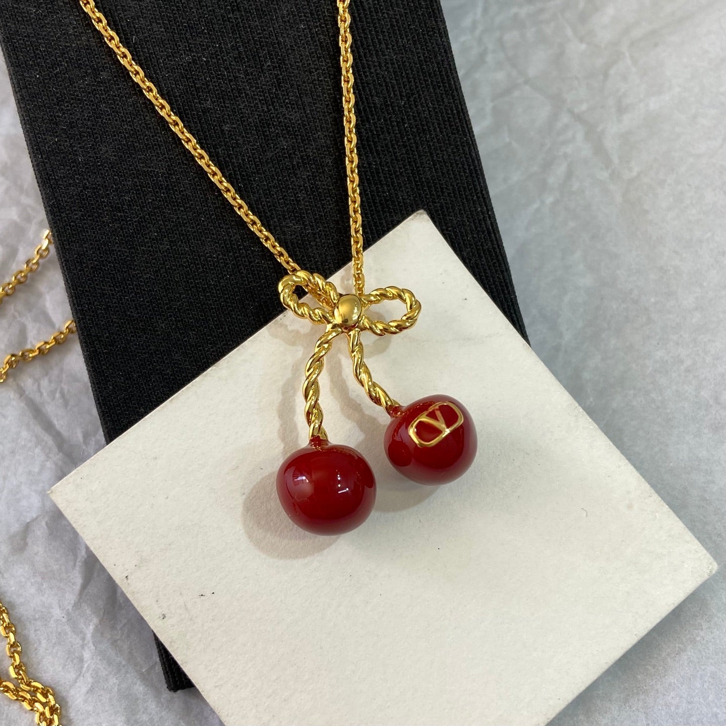 Valentino Red Cherry Necklace