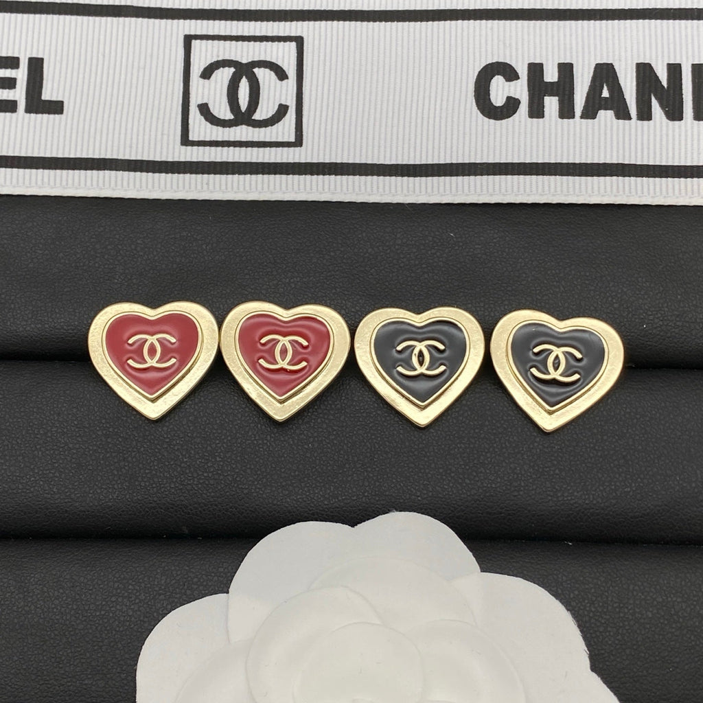 Chanel Heart Earring Studs