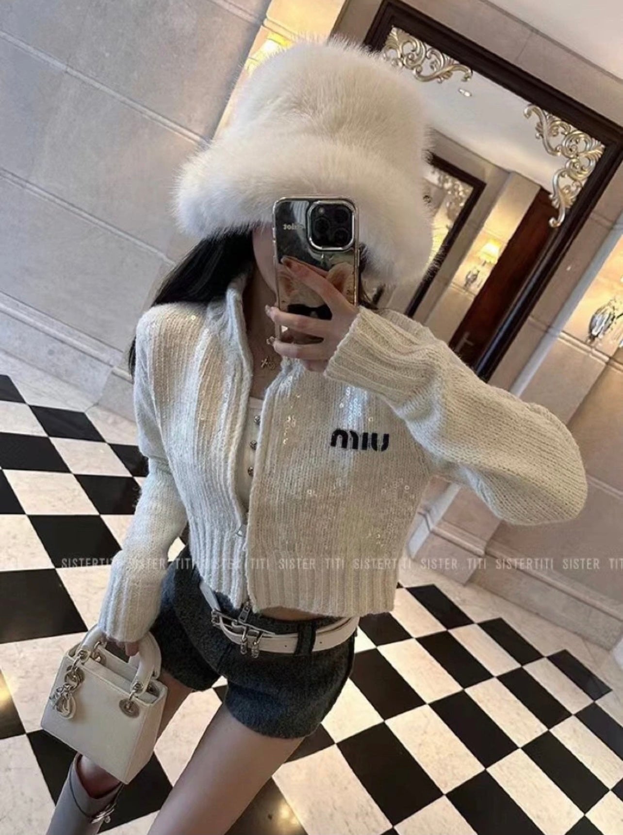 Miu Miu White Cardigan